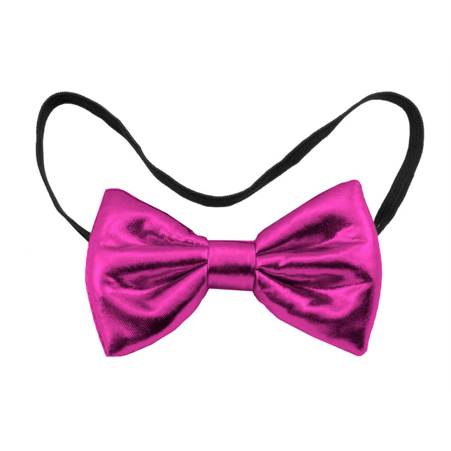 Fuchsia Bow Metallic