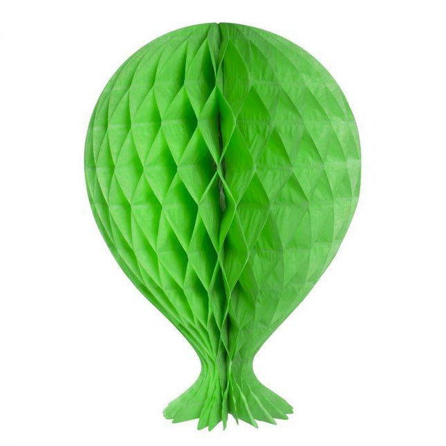 Ballon nid d'abeille vert 37cm
