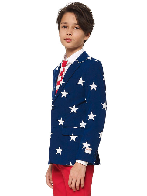USA Stars Stripes Suit Boy Teen <tc>OppoSuits</tc>