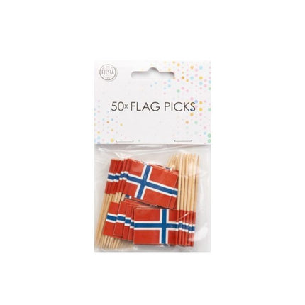 Bâtonnets à cocktail Norvège 8cm 50pcs