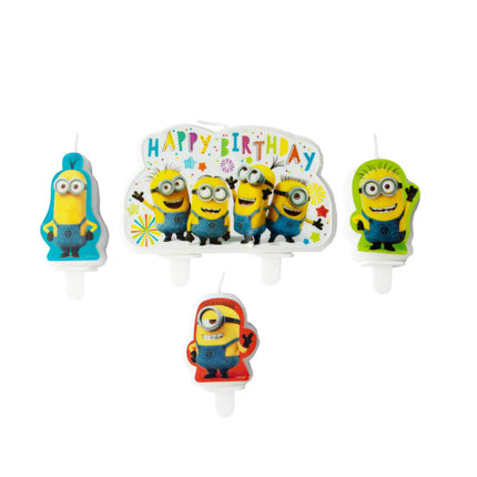 Bougies Minions 4pcs