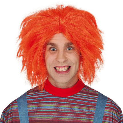 Perruque d'Halloween Orange