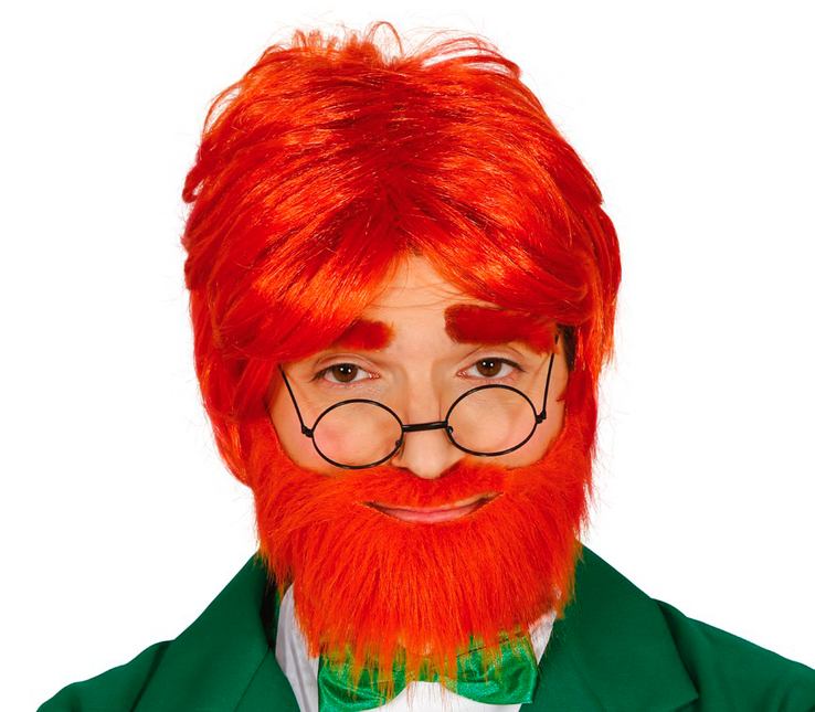 Perruque Barbe Rouge