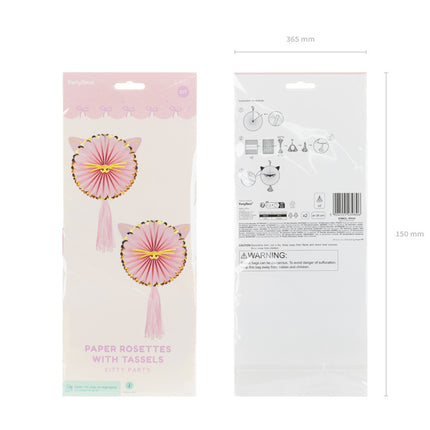 Rosette pour chat 26cm 2pcs