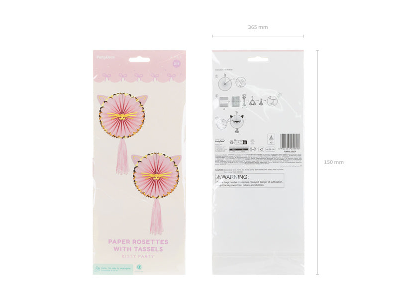 Rosette pour chat 26cm 2pcs