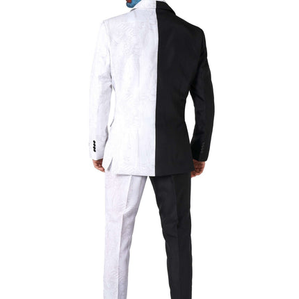 Costume deux faces noir et blanc Hommes <tc>Suitmeister</tc>