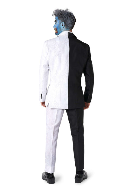 Costume deux faces noir et blanc Hommes <tc>Suitmeister</tc>