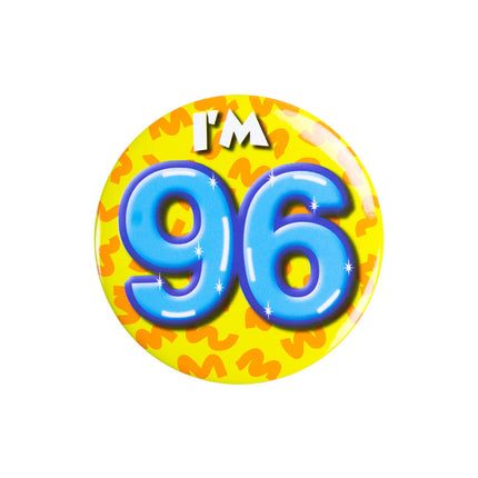 Je suis 96 Bouton 96 ans 5.5cm
