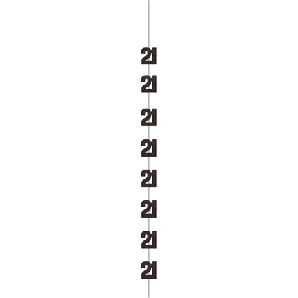 21 ans Décoration suspendue Argent 1.52m