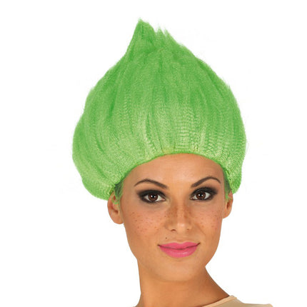 Perruque Troll verte