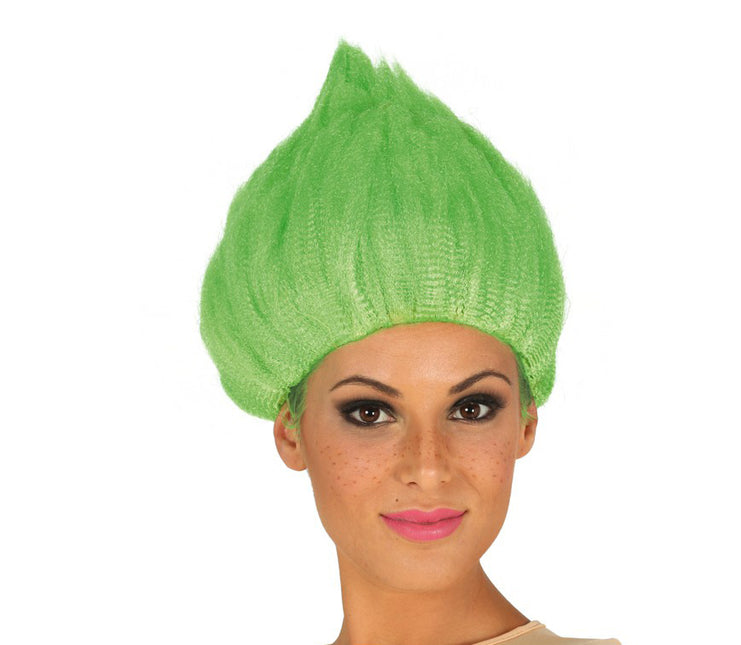 Perruque Troll verte
