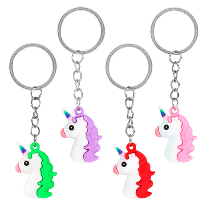 Cadeaux de partage Licorne Porte-clés 3cm 4pcs