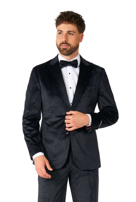 Velours noir Tuxedo Hommes <tc>OppoSuits</tc>