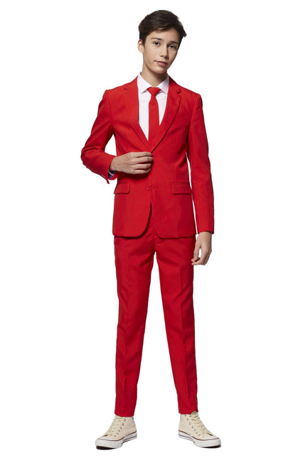 Costume rouge Garçon Ado <tc>OppoSuits</tc>