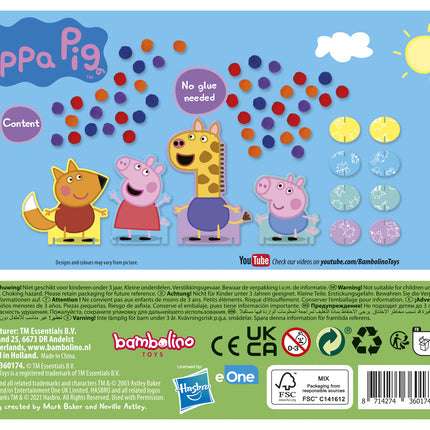 Pâte à pompon Peppa Pig