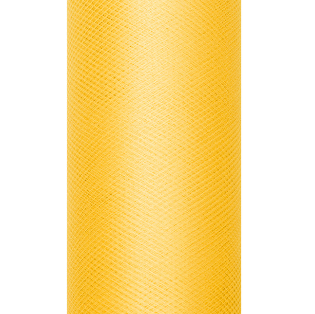 Rouleau de tulle jaune 15cm 9m