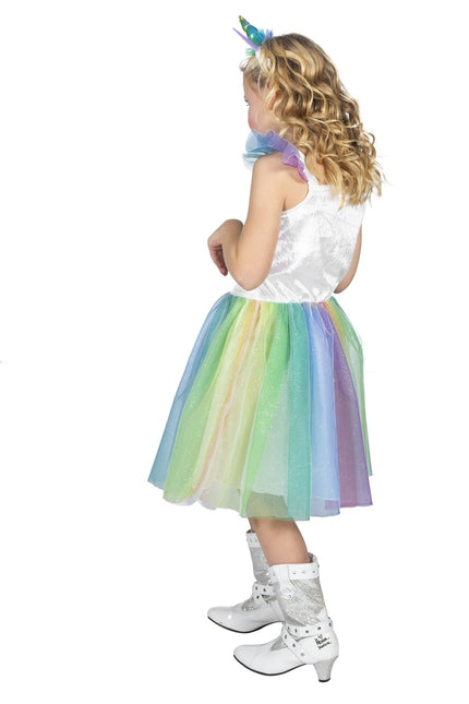 Robe Licorne Fille Arc-en-ciel