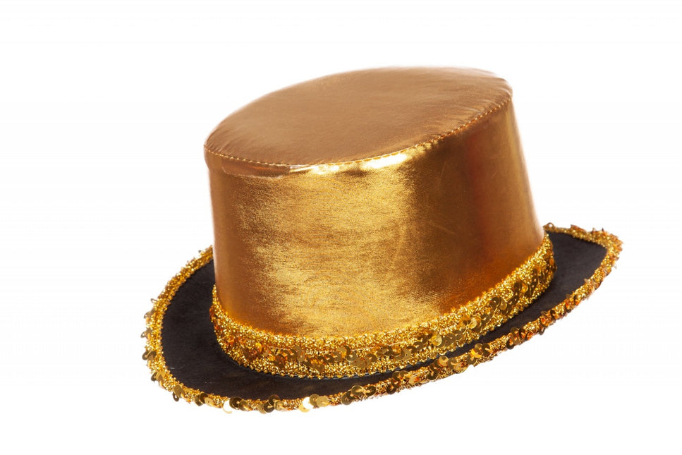 Chapeau doré avec bande