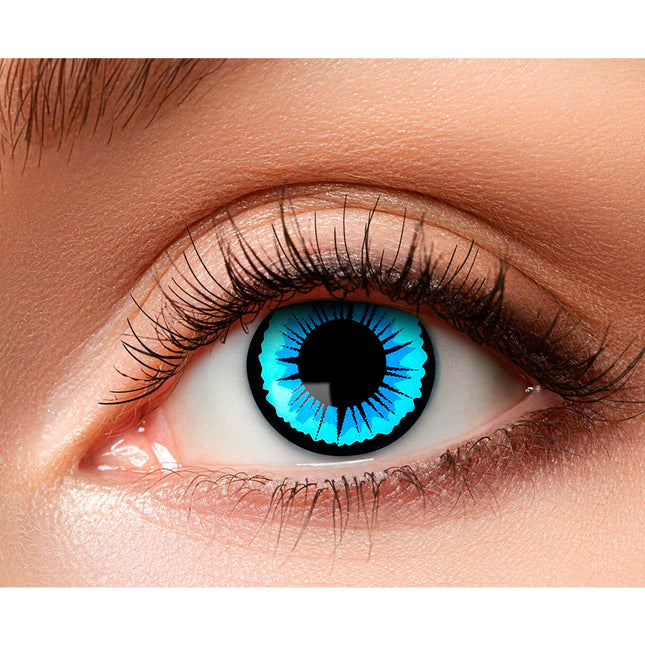 Lentilles de couleur Bleu ange
