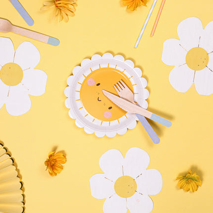 Serviettes à fleurs 16.5cm 12pcs