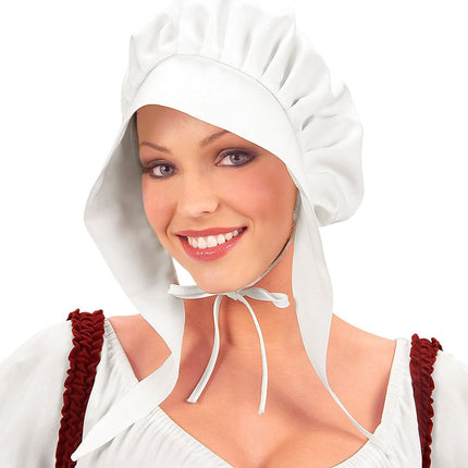 Bonnet paysan blanc