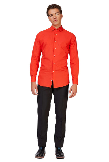 Chemise rouge Hommes <tc>OppoSuits</tc>