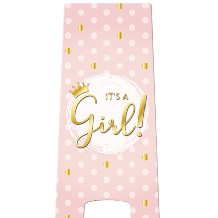 Panneau d'avertissement C'est une fille 58cm