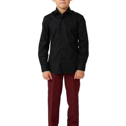 Chemise noire Garçon <tc>OppoSuits</tc>