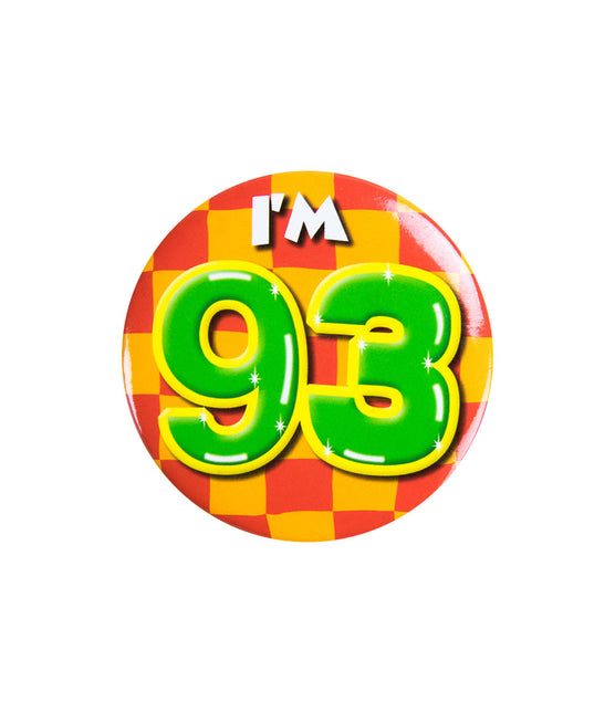 J'ai 93 ans Bouton 93 ans 5.5cm