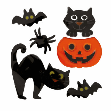 Décoration de fenêtre Halloween Animaux