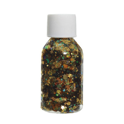 Gel à paillettes d'or