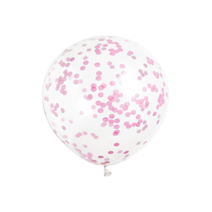 Ballons Confetti Rose 40cm 6pcs