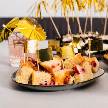 Bâtons de cocktail dorés 50pcs
