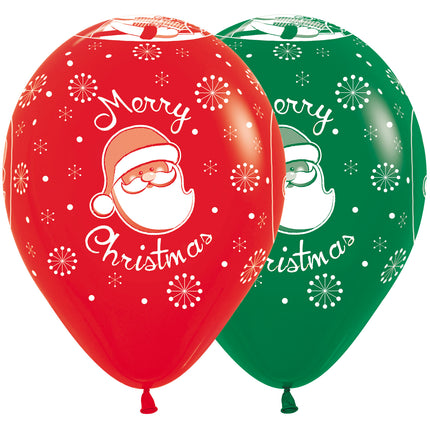 Ballons Joyeux Noël Mélange 30cm 25pcs
