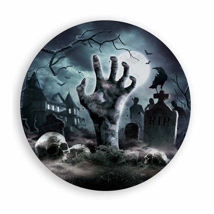 Assiettes de cimetière d'Halloween 23cm 6pcs