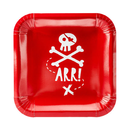 Assiettes Pirate 20cm 6pcs