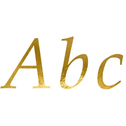 Autocollants pour lettres or