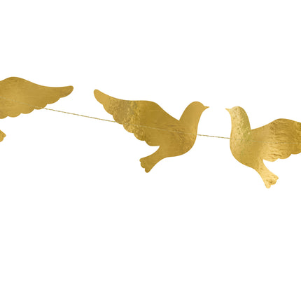Guirlande de mariage colombe or 86cm