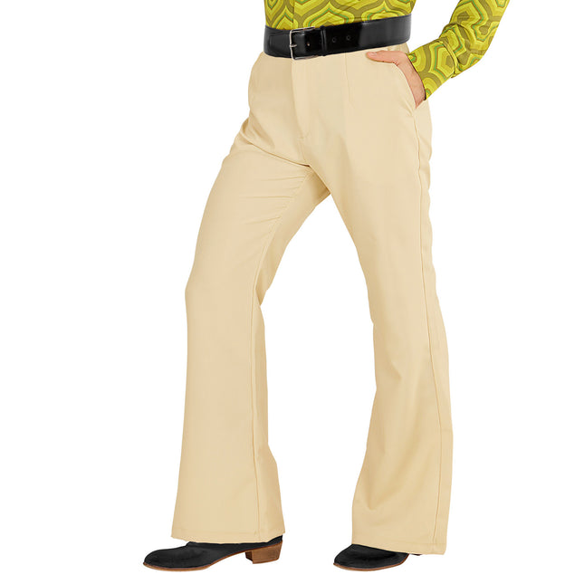 Pantalon Disco 70S Beige Hommes