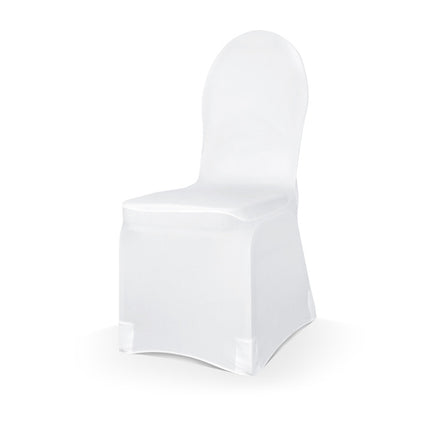 Housse de chaise élastique blanche