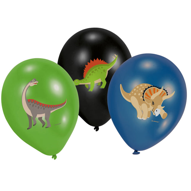 Ballons dinosaures 27.5cm 6pcs
