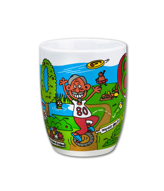 Mug 80 Years 12cm