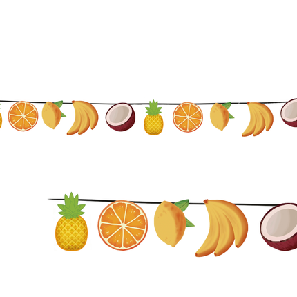 Guirlande de fruits exotiques 3m