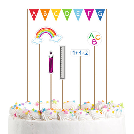 Décoration pour le gâteau de la rentrée 20cm