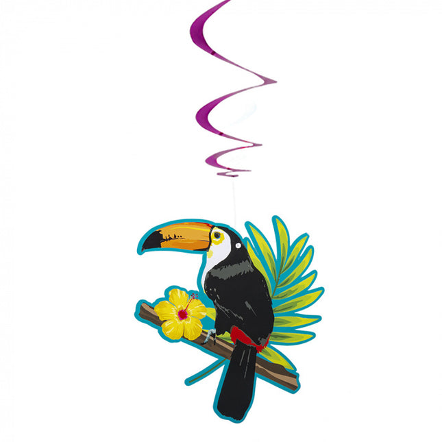 Décoration suspendue Toucan 85cm 2pcs