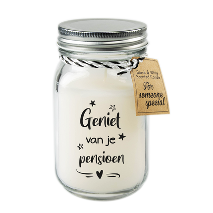 Bougie parfumée pour la retraite