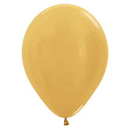 Ballons de baudruche Or Métallique 23cm 50pcs