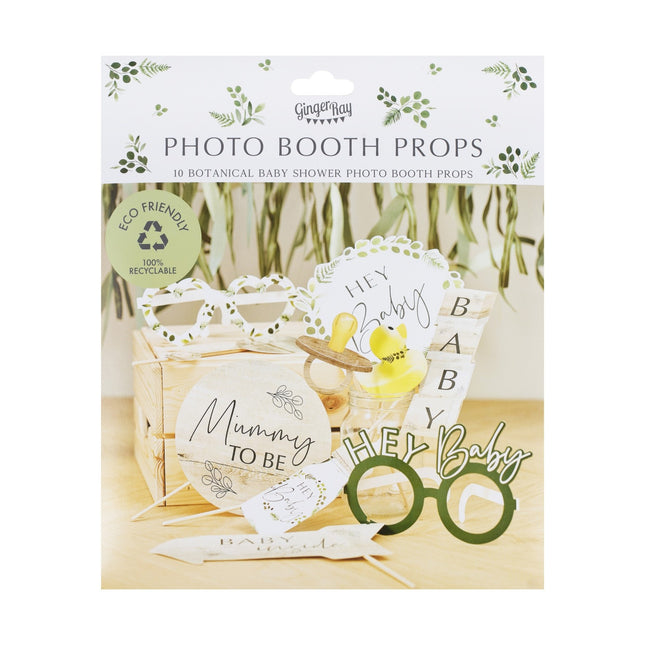 Accessoires Photobooth Baby Shower 10pcs