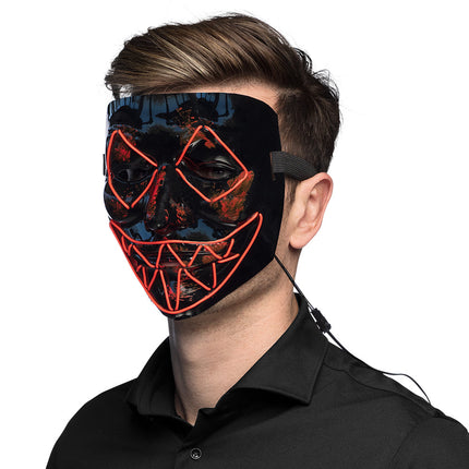 Halloween Masque Led Killer Smile Rouge
