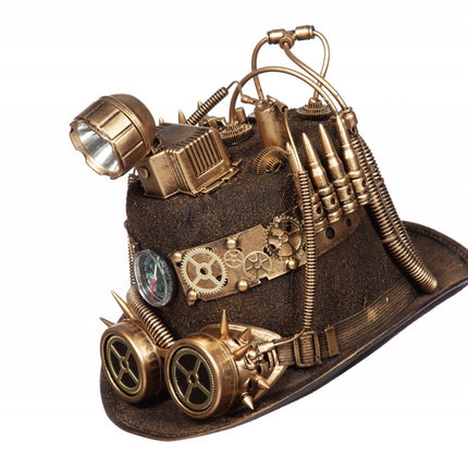 Chapeau Steampunk avec lampe à mine